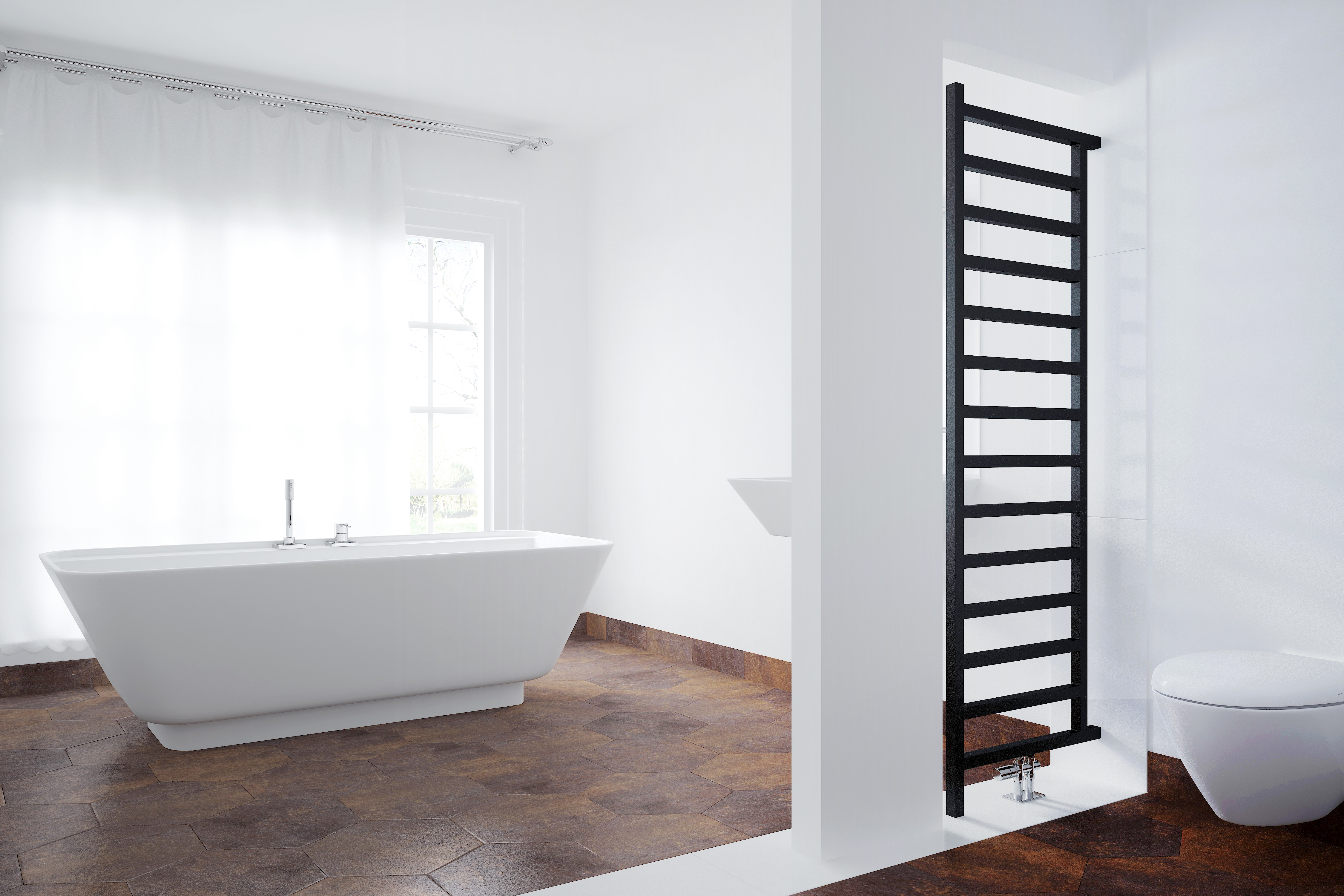 Terma Simple DW Design Badheizkörper, Raumteiler, Handtuchtrockner vertikal 