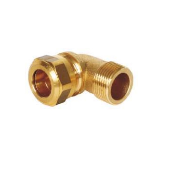 Rücklaufanschlussbogen 90° 22 x 3/4" AG, Anschlusswinkel